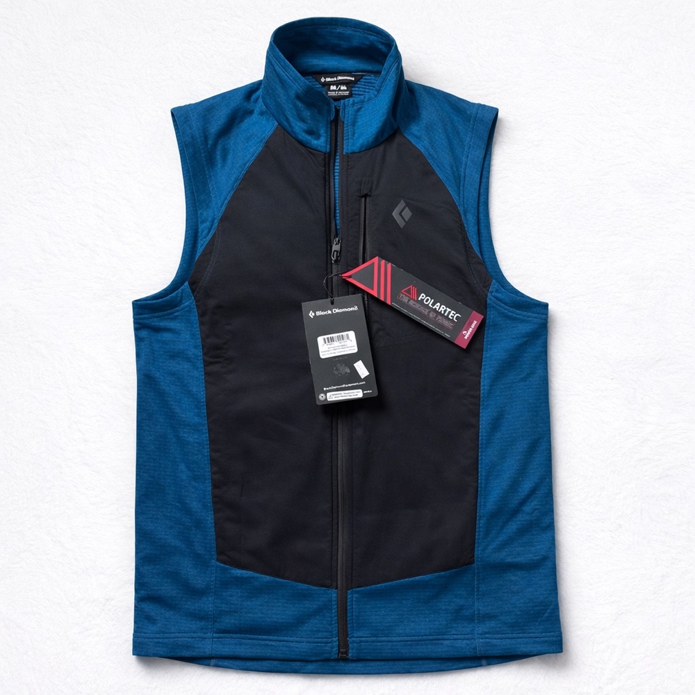 Black Diamond Coefficient LT Hybrid Vest Men’s M Polartec Power Grid NWT